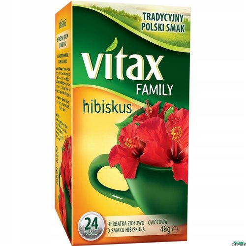 Herbata_VITAX FAMILY Hibiskus (24 saszetek) 48g bez zawieszki