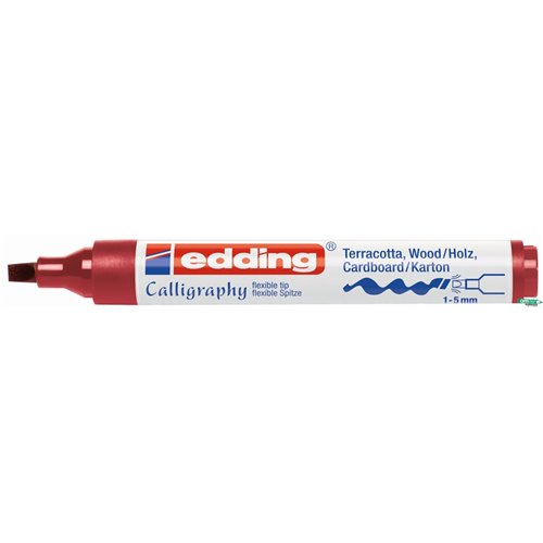 Marker EDDING do kaligrafii 1-5mm czerwony 1455/046/CZ