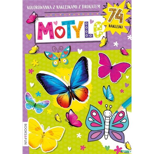 Kolorowanka z naklejkami - Motyle B&F