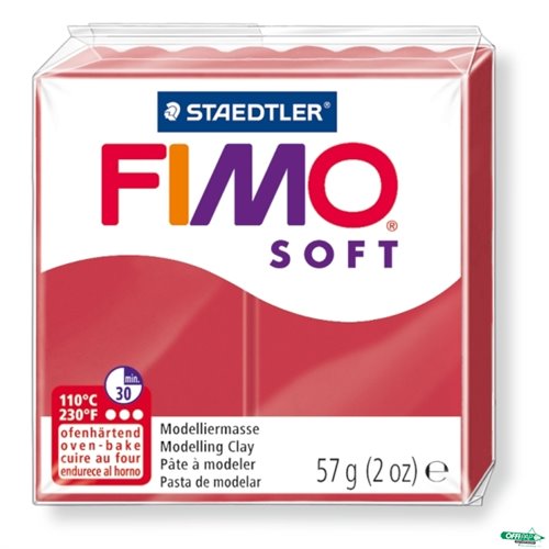 FIMO soft, masa termoutwardzalna, 57 g,_karminowy, Staedtler S 8020-26