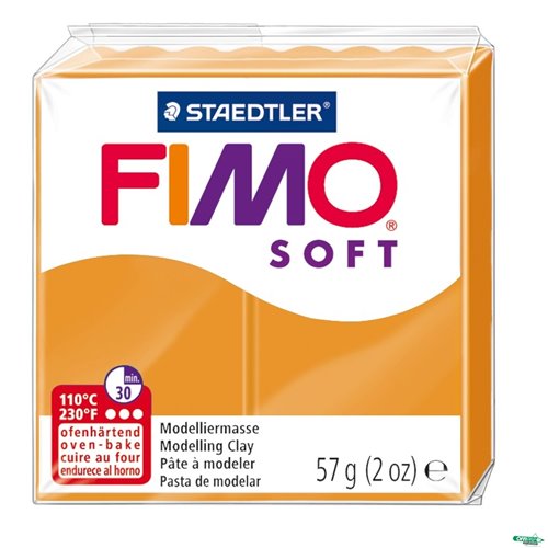 FIMO soft, masa termoutwardzalna, 57g,_słoneczny pomarańczowy, Staedtler S 8020-41