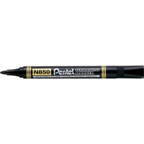 Marker permanentny N850 czarny okrągła końcówka PENTEL