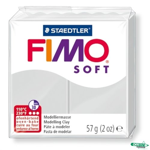 FIMO soft, masa termoutwardzalna, 57 g,_jasnoszary, Staedtler S 8020-80