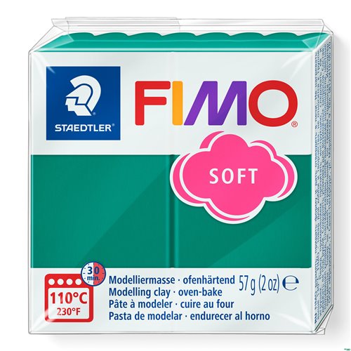 FIMO soft, masa termoutwardzalna, 57 g,_szmaragdowy, Staedtler S 8020-56