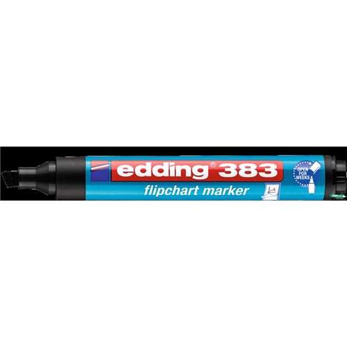 Marker flipchart ścięty 1-5mm czarny EDDING 383/001/C