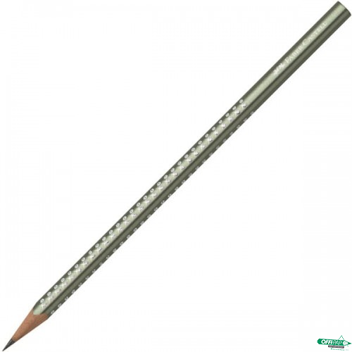 Ołówek_SPARKLE B zielony metal. z kryształ.