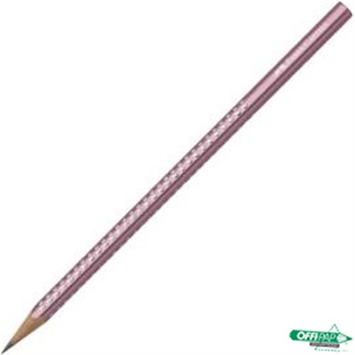 Ołówek SPARKLE B burgund metalizowany z krysz