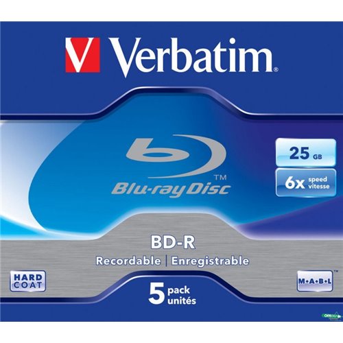Płyta BD-R VERBATIM Blu-Ray 25GB jewel case 6x Scratchguard Plus    43715