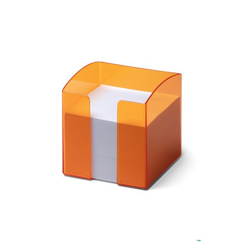 TREND pojemnik z karteczkami, pomarańczowy-pr zezroczysty 1701682009 DURABLE
