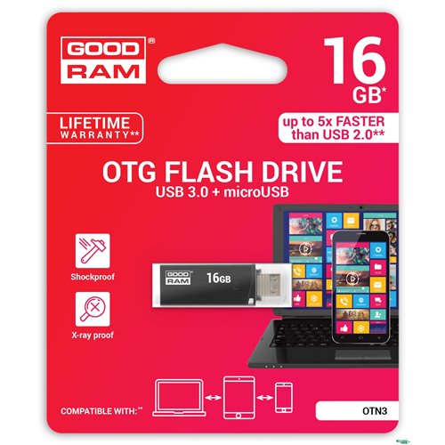 Pamięć_USB GOODRAM 16GB OTN3 czarny USB 3.0 OTN3-0160K0R11