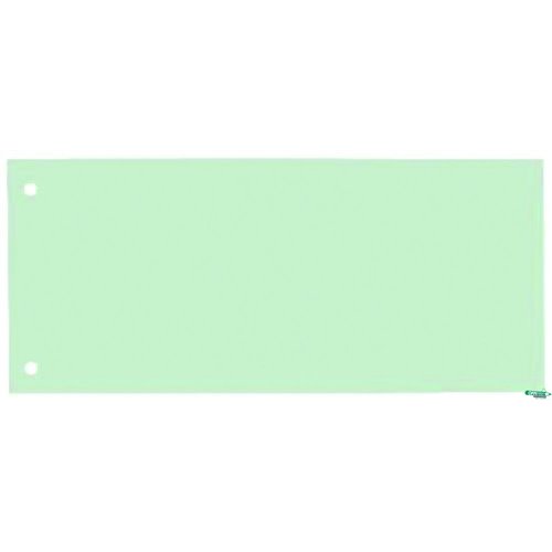 Przekładki indeksujące kartonowe 1/3 A4 ELBA, jasnozielone, 100205028