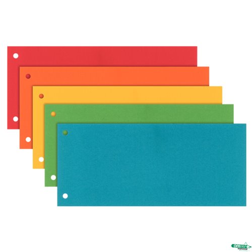 Przekładki 1/3 A4 Maxi Esselte, mix kolorów, 100 szt., 624450