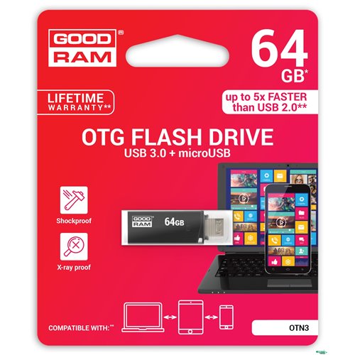 Pamięć_USB GOODRAM 64GB OTN3 czarny USB 3.0 OTN3-0640K0R11