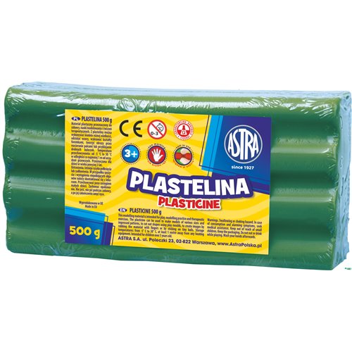 Plastelina Astra 500g zielona, 303117009