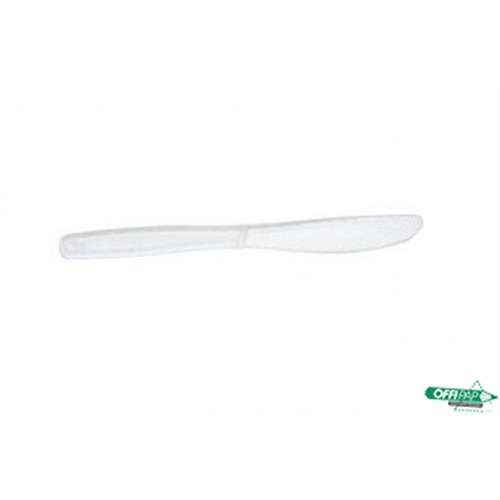 Nóż plastikowy jednorazowy przezroczysty (opakowanie 50szt)