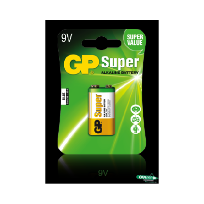 Bateria alkaliczna GP Super 9V / 6LR61 9.0V GPPVA9VAS010