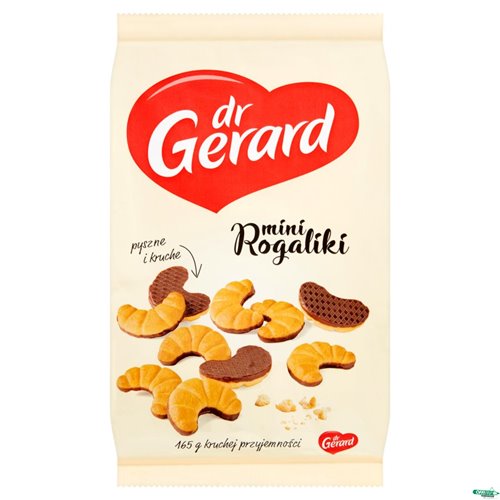 Mini rogaliki z polewą kakaową dr Gerard STARS 165g