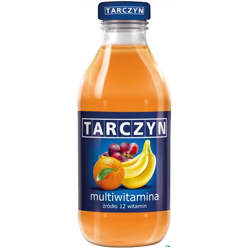 TARCZYN napój MULTIWITAMINA owoce pomarańczowe 300ml butelka szkło