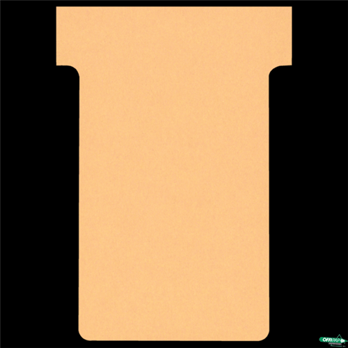 Karteczki T-Card Nobo, rozmiar 2, beżowe 100 szt. 2002011