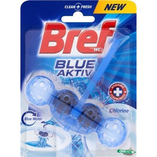 BREF Zawieszka WC BLUE ACTIV 50g Chlorine barwione kulki 714666