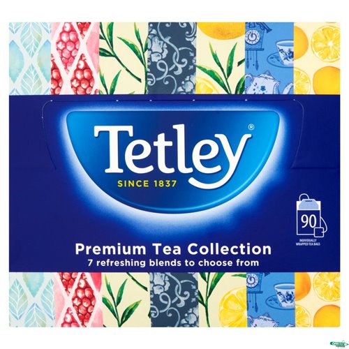Herbata TETLEY PREMIUM TEA COLLECTION 90kop 7 smaków