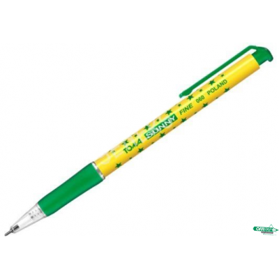 Długopis w gwiazdki AUTOMAT SUNNY z końcówką 0,7mm, zielony TO-060 Toma