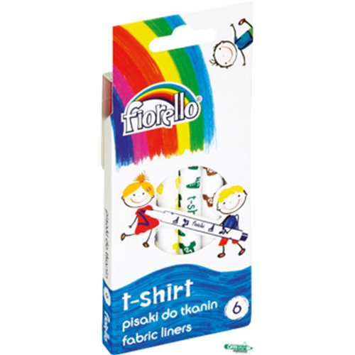 Pisaki T-SHIRT FIORELLO GR-F125, 6 kolorów 160-2038