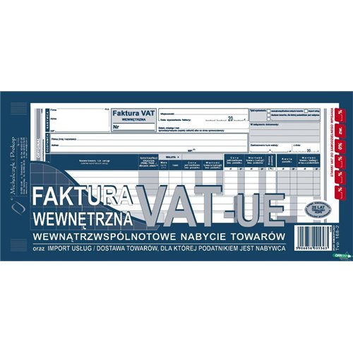 168-2N/E Faktura VAT 1/3/A3 UE Michalczyk