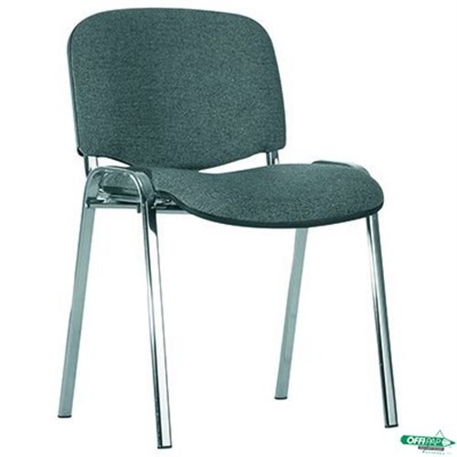 Krzesło konf.ISO chrome CU-73_szaro-czarny NOWY STYL