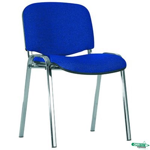 Krzesło konferencyjne ISO chrome CU-14 niebiesko-czarne